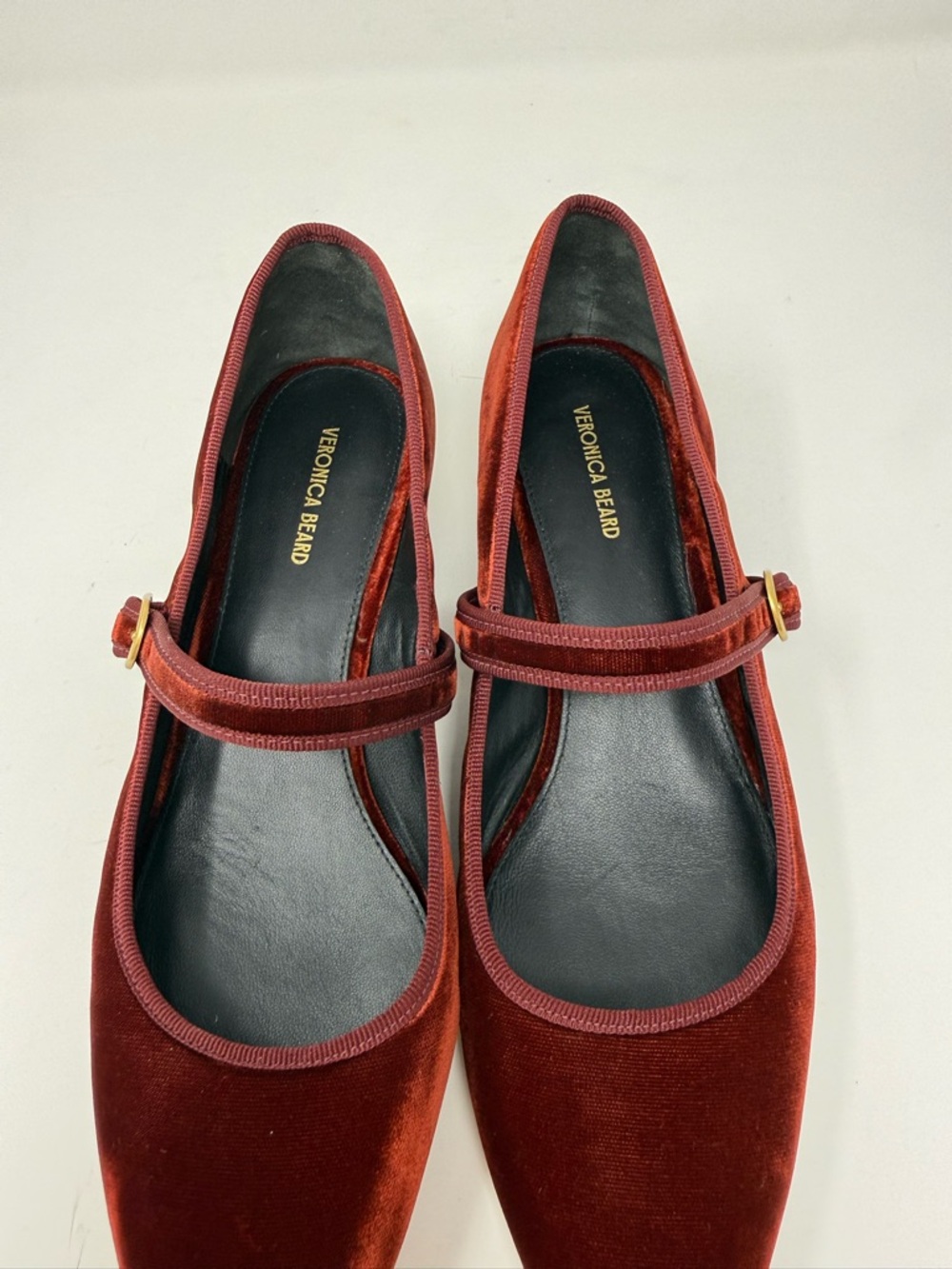 New Veronica Beard Cade Velvet Mary Jane Ballet Pump Sz 10 - Picture 8 of 13